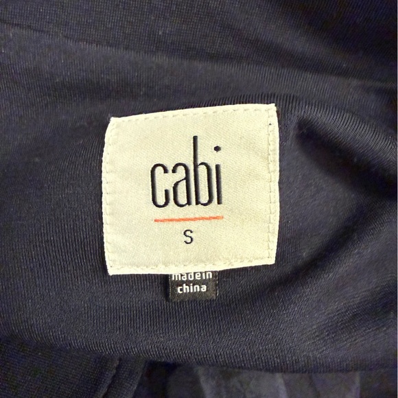 Cabi Navy Moto Jacket Zip Front Navy Black Size Small - Picture 6 of 7